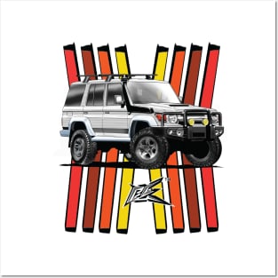 toyota landcruiser lc76 Posters and Art